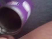 Emptying my desperately full bladder into whatever I can reach before I piss myself