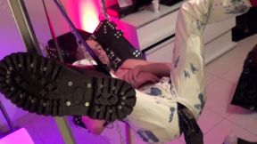 Slut fist haed by punk with xxl dildo