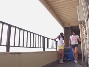 Charming babes have their pussies stretched