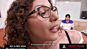 Devils Film - Cute Teacher Liv Revamped Gets Face Fucked By her Student Before