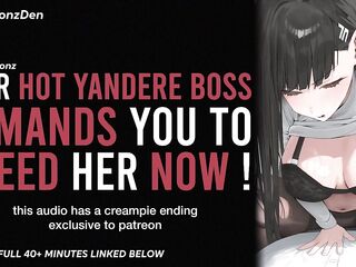 YOUR YANDERE BOSS DEMANDS U TO BREED HER NOW - Erotic Audio Roleplay ASMR MOST EXCELLENT AUDIO PORN EVER