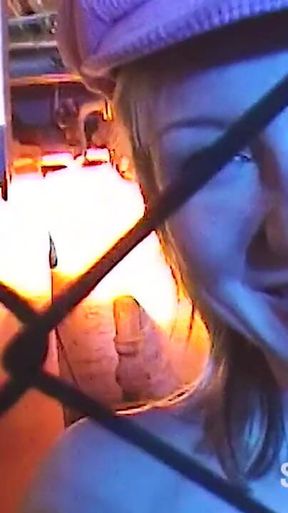 Blonde slave Vanessa locked in the basement