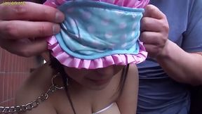 Submissive Japanese girl with big tits gets her pussy toyed