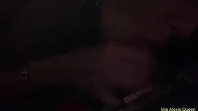 Amateur Italian wife gives a quick fellatio in the parking lot after a