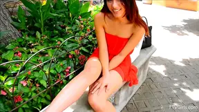 Sultry Melody Can’t Resist Flashing Her Sexy Body Publicly For Excitement