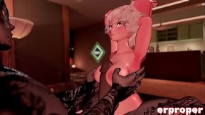 vrchat a horny mouse girl sucks and fucks a demon e-boy