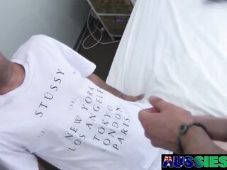 Lewd Australian Harvey Implores For Randy Massive Knob