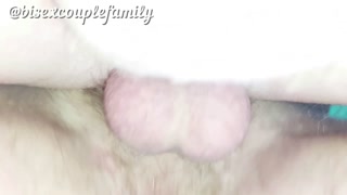 Wife's lover after fucked her, cum in my ass