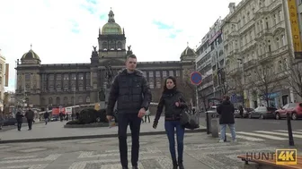 Passionate pickup and wild sex for money with a Czech brunette