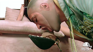 Horny nylon stocking thief fucks the hot girl all dressed in a sexy way in nylon stockings