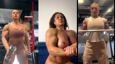 ninamusclemuse drives through fire and sweat