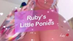 Topless Ruby’s lil Ponies