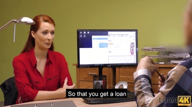Hungarian beauty Lucette Nice auditions in a heated office casting session