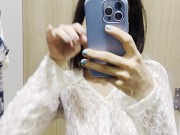 Slutty Indian girl pulls you into the changing room to show her pretty tits