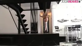 Hot blonde moans in pleasure as a huge dick thrusts her tight pussy