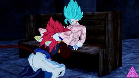 Gogeta e Vegito si succhiano il cazzo a vicenda