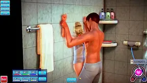 Blonde Goddess Takes Rough Shower Sex in Silky Robe – Hot Hentai Action