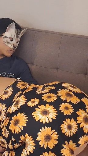 Loving Stepmom, Only Fans in Slow Motion, in the Living Room