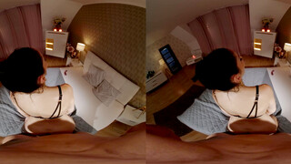French MILF Teases Me with a Dildo - Virtual Real Porn