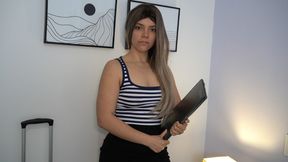 My co-worker enters the room and seduces me with her ass so that I fuck her