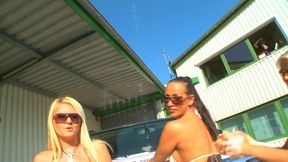 hot chicks at car wash - pornstars - mandy bright & antinia la rouge & jasmine la rouge