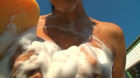 hot chicks at car wash - pornstars - mandy bright & antinia la rouge & jasmine la rouge