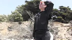 Wild lesbian lovers share horny kiss and intense sex