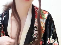 Solo ladyboy masturbation