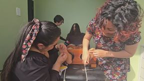 Custom video: Akira's pantyhose gang tickling