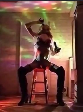 Getting down and dirty with my black fleshy dildos ...