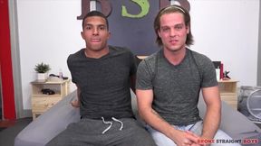 Broken Straight Boy Gets Pounded While Holding His Feet