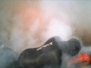 Orca gasses spiderman and then shoots his load on him