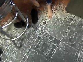 Young Mix Teen Takes Off Her Sweaty Socks To Showoff her Soles