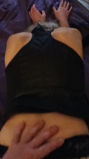 Doggy Style Pounding for Black Hair Cum Slut
