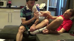 sextape homemade with sneaker and feet humlkiation