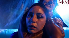 Lights, Camera, Oil-Messy Oil Wrestling With Sushii Xhyvette and Mia Hope