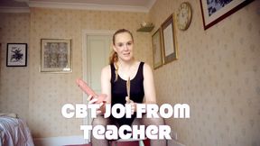 Strict Teacher Demands CBT & Ruined Orgasm