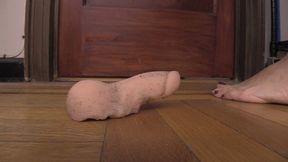 HEEL SMUSH - Dildo stomping, Foot Fetish, Dildo crush - WMV