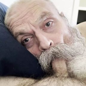 Big Moustache Daddy Bear Sucking Fuzzybeardboy Cock