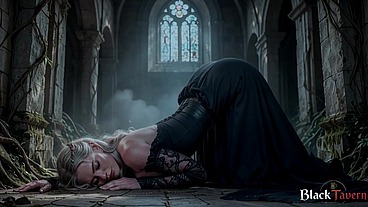 I fucked this chaste princess in her tight pussy while the king wasn't looking. [AI]