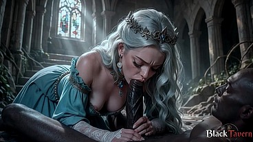 I fucked this chaste princess in her tight pussy while the king wasn't looking. [AI]