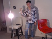 Young Corey Hart LookALike Jerks Off His Hard Cock!