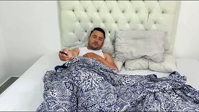 Stepfather wakes up horny in the morning and fucks his stepson'_s ass thinking she was his wife. Leaves her ass filled with a lot of semen