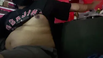 Guy pleasures himself with a vape pen anal insertion