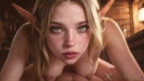 i fucked poor elven girl in all holes for a drink..i even shared her tight ass with my old friend. she rubbed her bouncy boobs of my dick and i sprayed all over her face. i filled this whore up with m