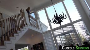 CuckoldSessions - My Big Tittied Blonde WIFE Loves Fucking 4 Other Man In Front Of Me