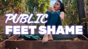 Public Feet Shame WMV Foot Worship in Public Shamed and Humiliated for Foot Fetish Barefoot Feet Worship Mz Kim MzKim Asian Provocateur