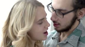 This blonde's twat tastes like strawberries and she can sure please a man