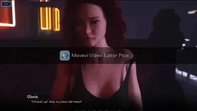 Curvy Venus gets it on with a hot AI in a dive bar