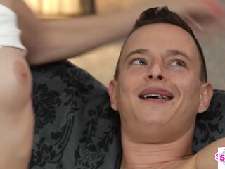 Cum seeking Stepsis Rebecca Volpetti & Zazie Skymm discover inspiration from Stepbro's Hard Shlong